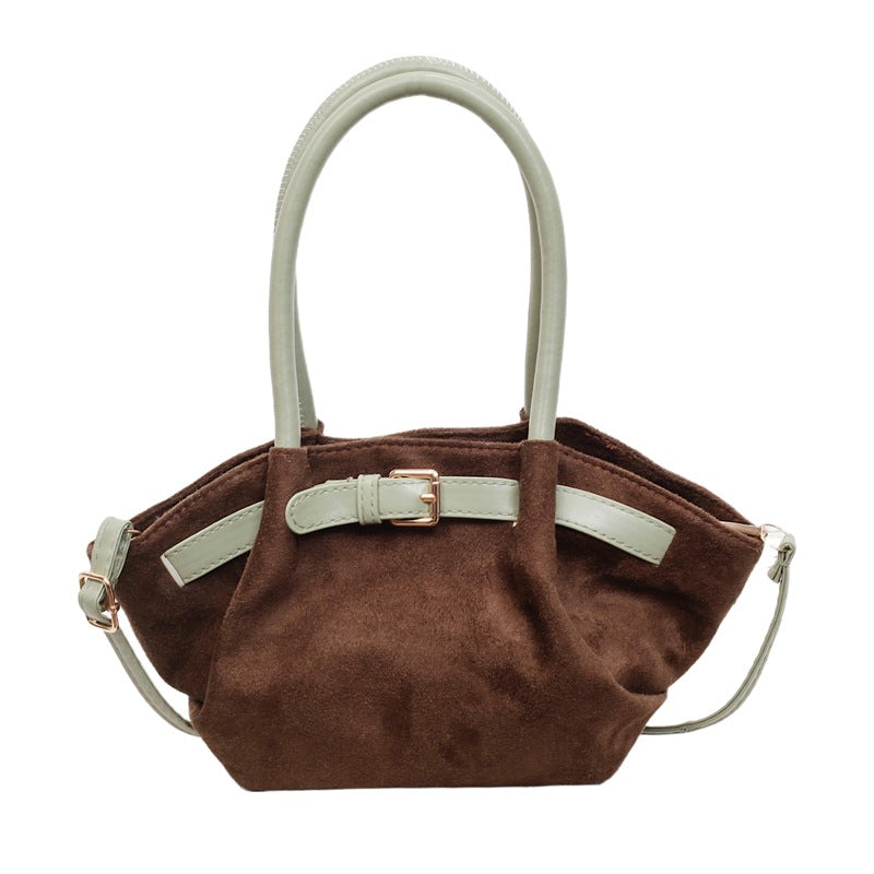 WoChic Suede Satchel Bag Kalsten