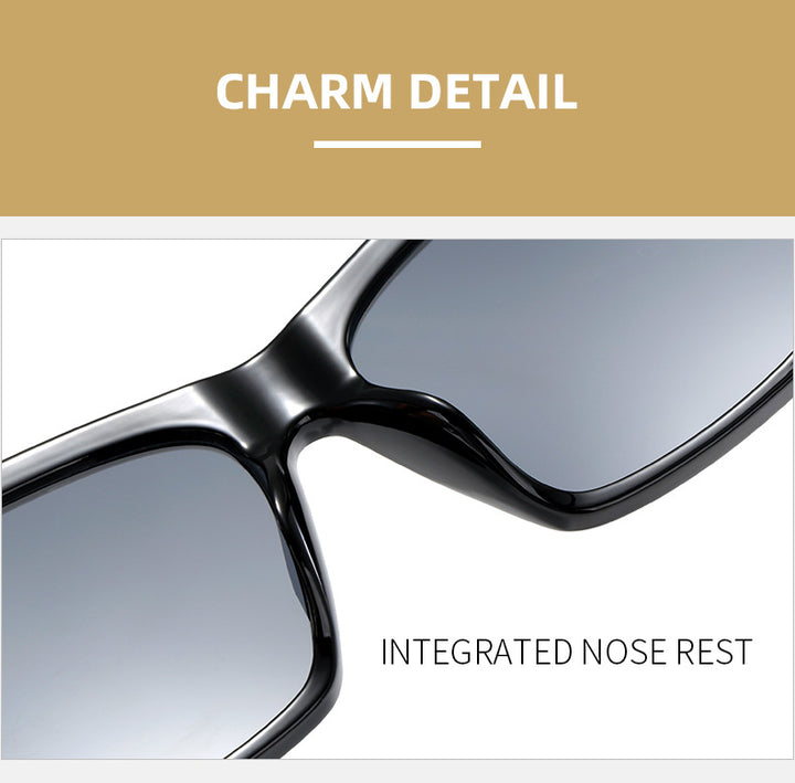 Women's trendy oversized sunglasses with innovative transparent frame Kalsten