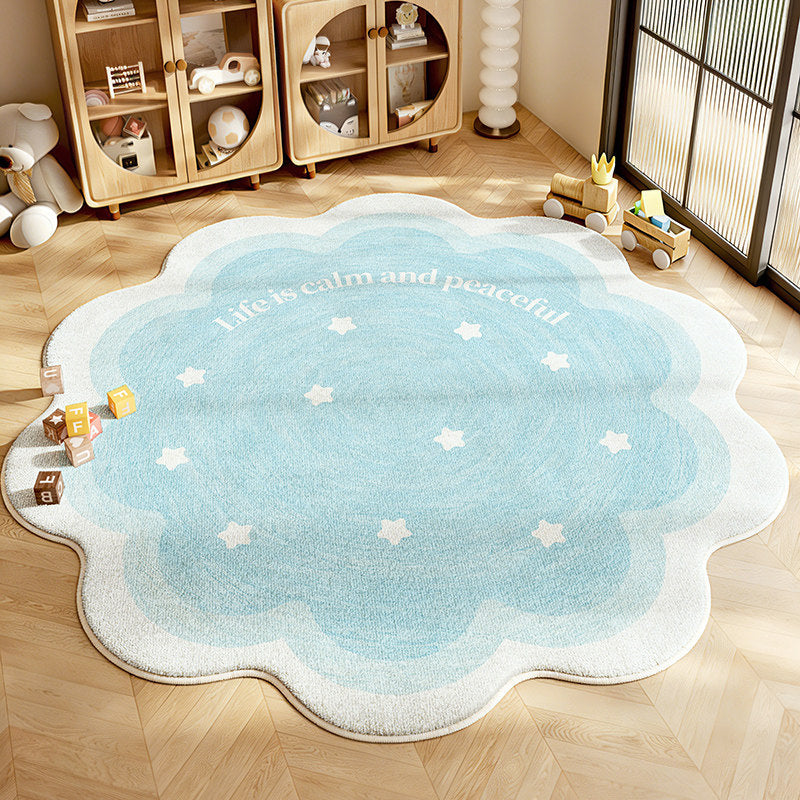 Flower-Shaped Decorative Area Rug