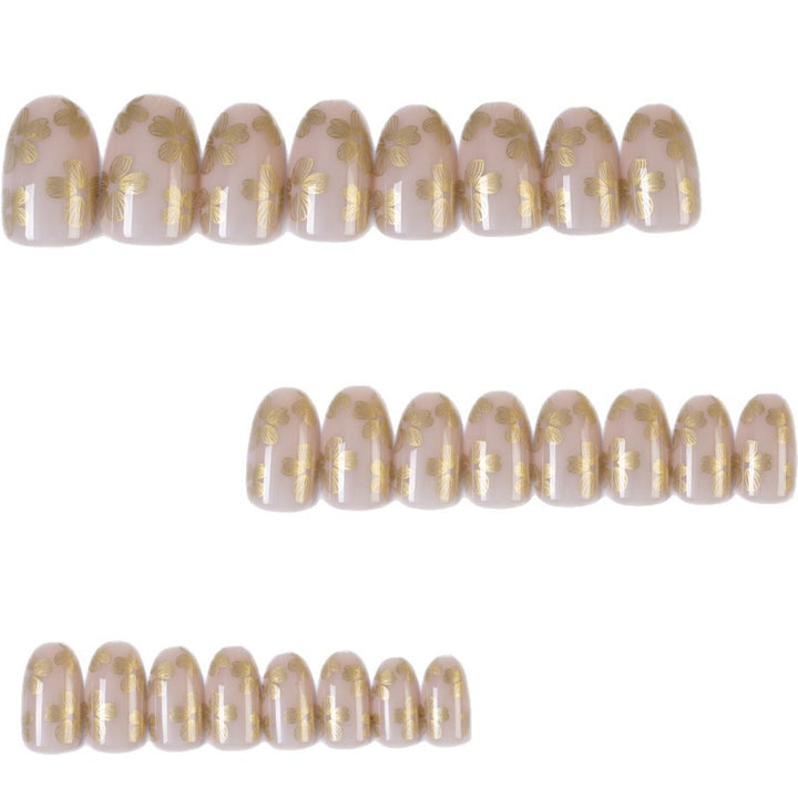Artificial Nails in Delicate Flower Design Kalsten