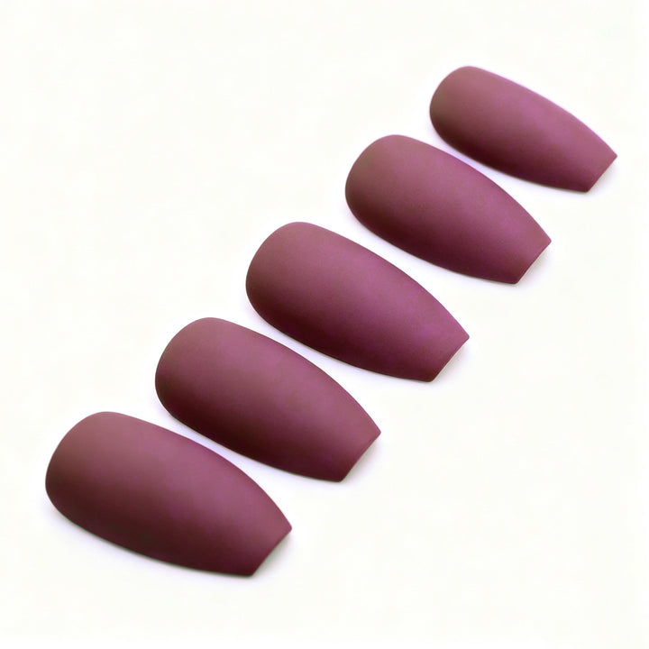 Elegant Matte Finish Nail Enhancements Kalsten