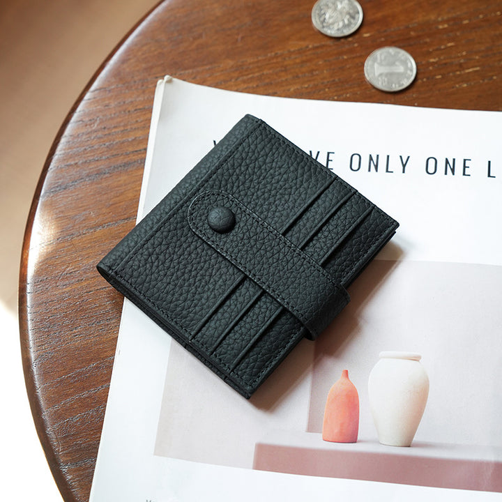 Compact Leather Coin Wallet