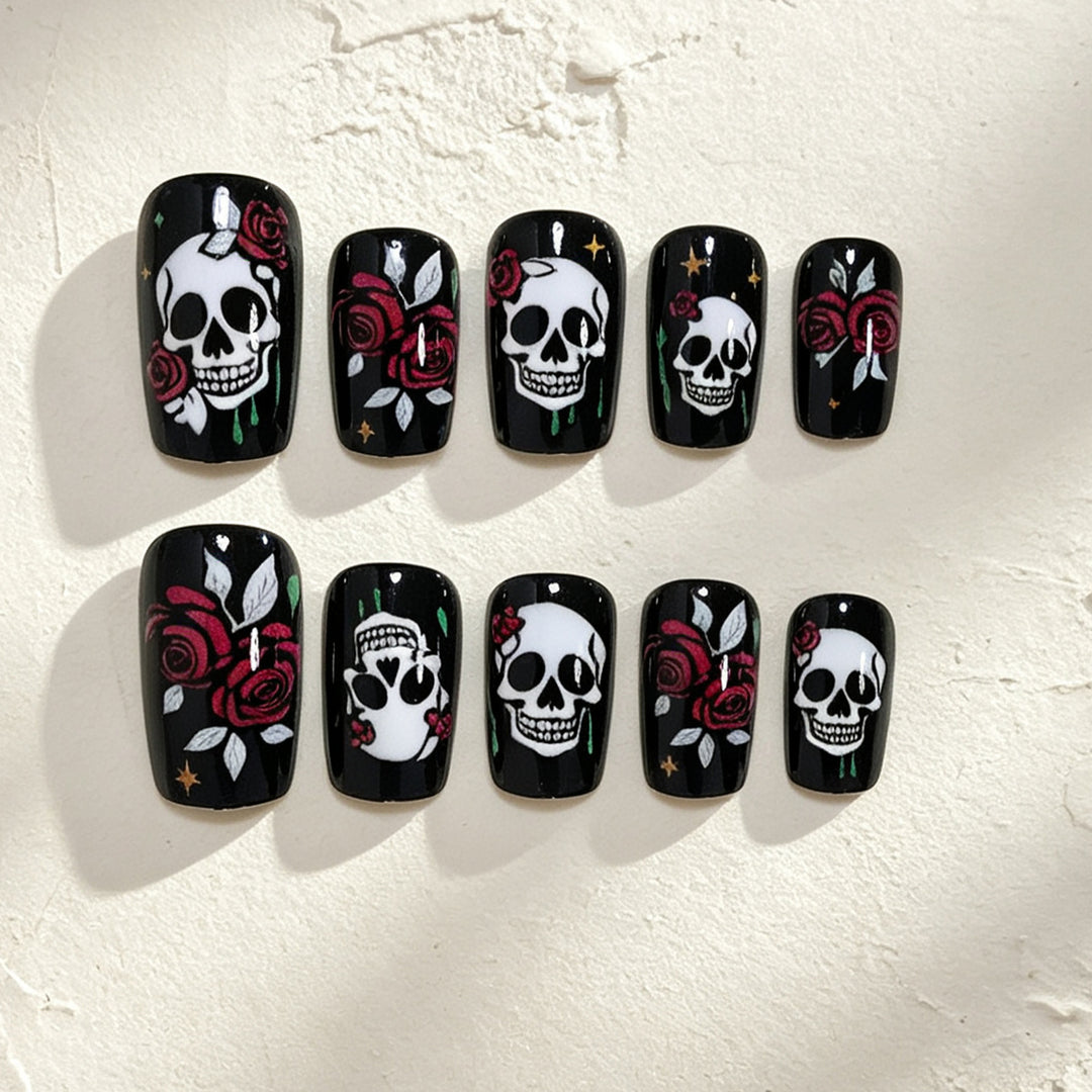 Gothic Skull Nail Art Set Kalsten