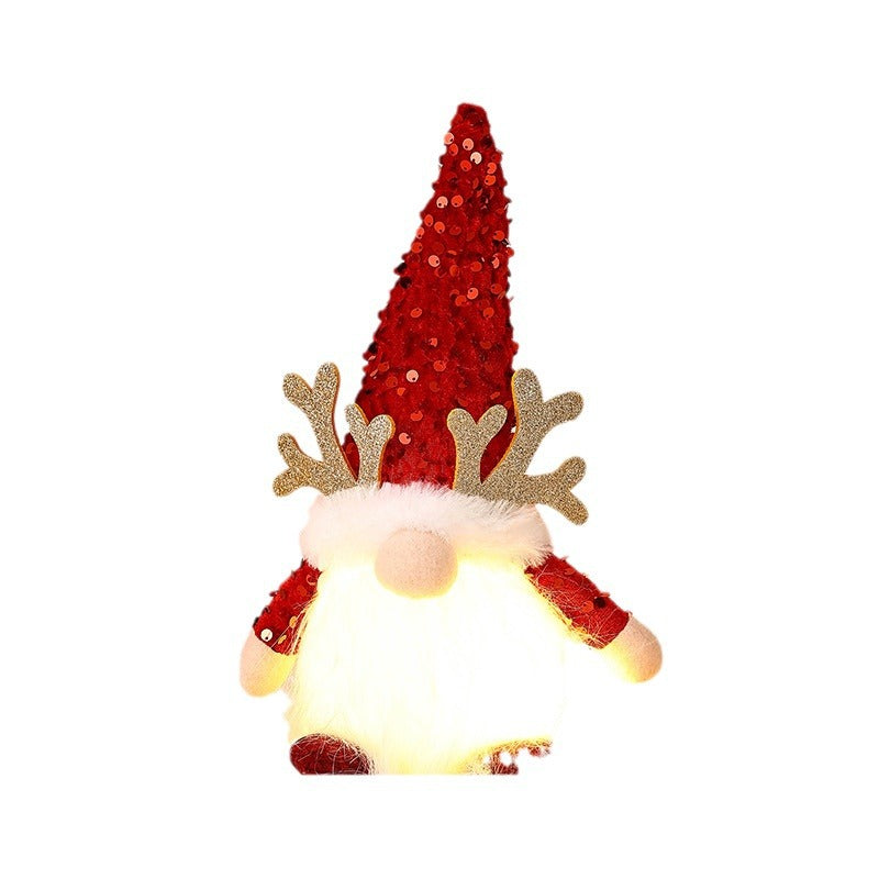 Decorative Christmas gnome figure with LED lighting Kalsten