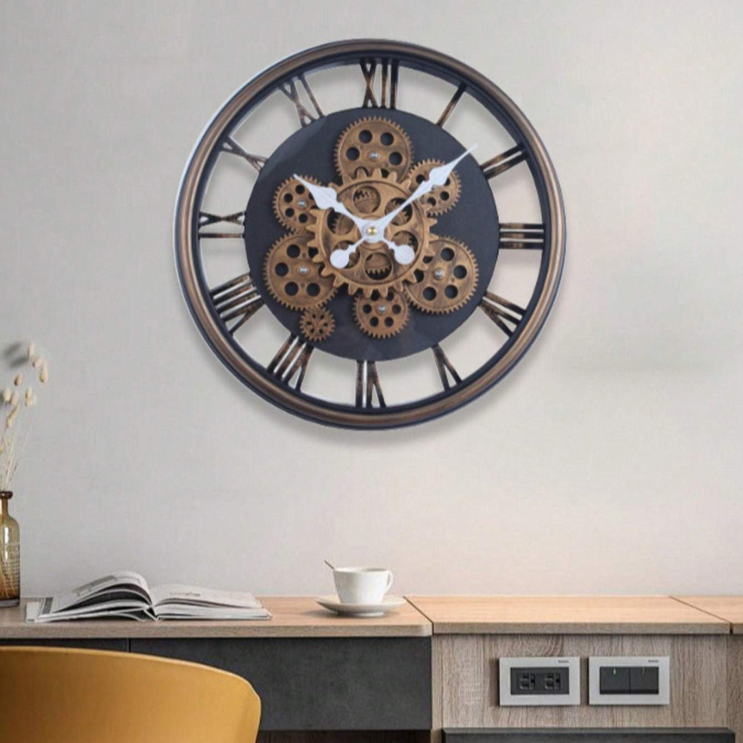 Wall Clock in Industrial Steampunk Design Kalsten