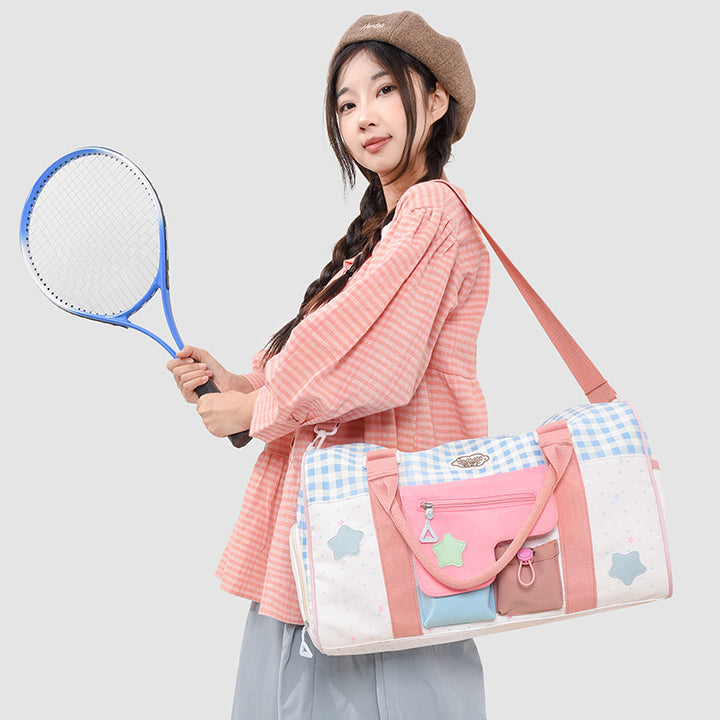 Colorful Patchwork Travel Duffel Bag Kalsten