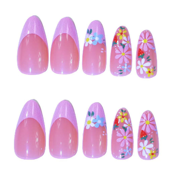 Floral Themed Acrylic Nail Art Set Kalsten