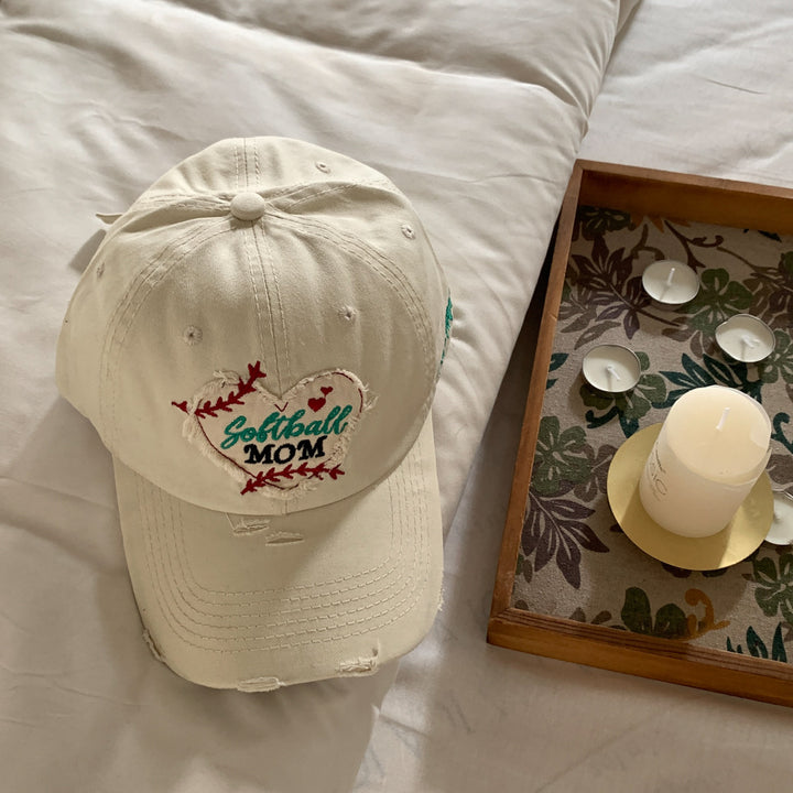 Women's Embroidered Softball Mom Cap Kalsten