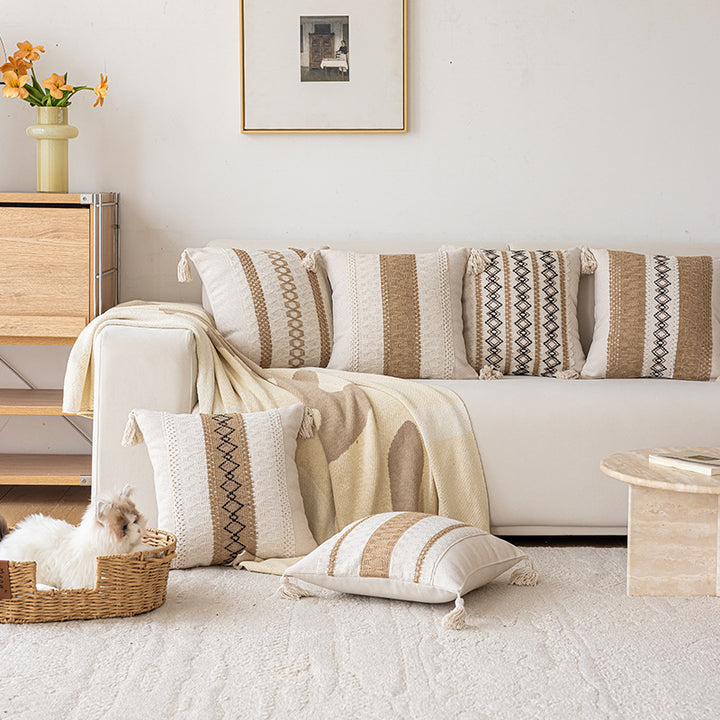 Decorative Textured Throw Cushion