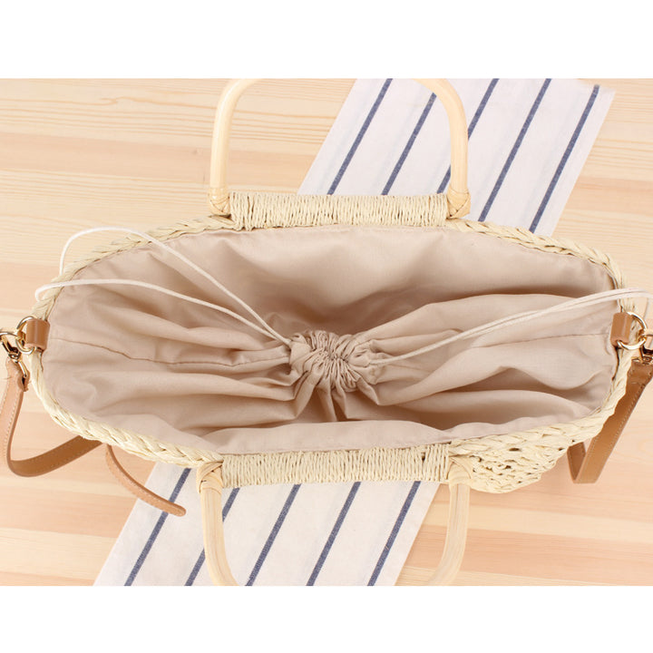 Basket bag with decorative tassel embellishment Kalsten