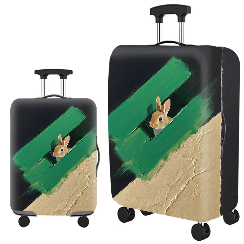 Tropical Leaf Print Hard Shell Luggage Kalsten