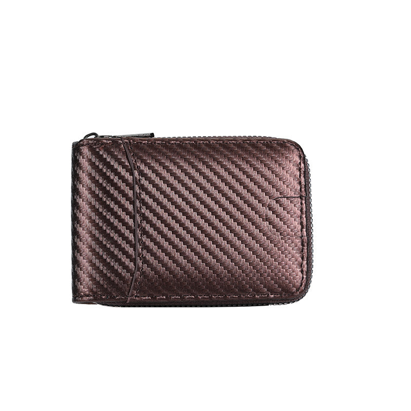 Carbon Fiber Zip-Around Wallet Kalsten