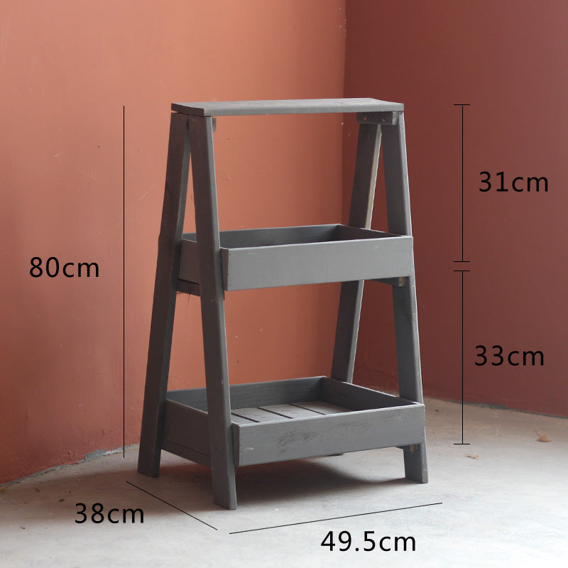 Multifunctional Wooden Step Ladder Kalsten