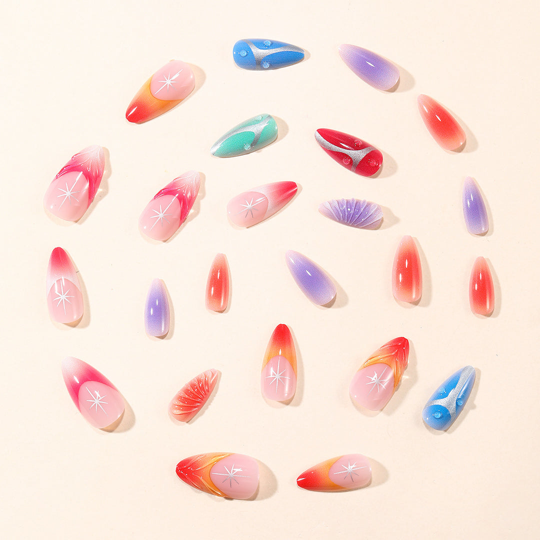 Artistic 3D Acrylic Nail Enhancements Kalsten