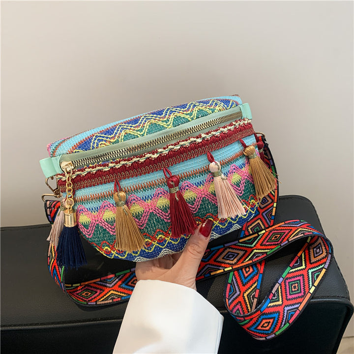 Colorful Embroidered Crossbody Bag Kalsten