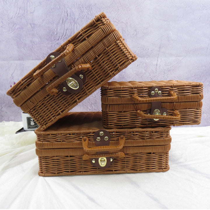 Handcrafted Storage Wicker Box Kalsten