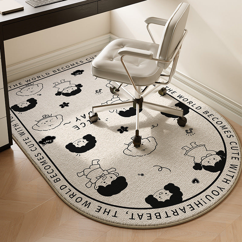 Cute Animal-Themed Plush Area Rug for Home Decor