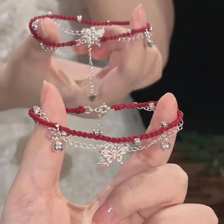 Butterfly Charm Macrame Bracelet Kalsten