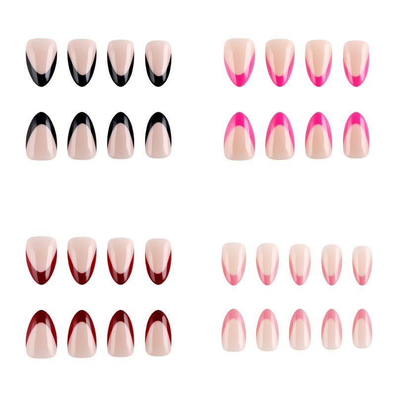 Elegant French Tip Press-On Nail Set Kalsten
