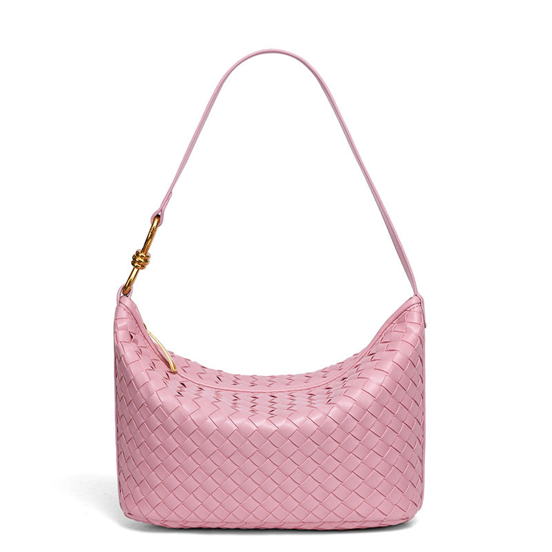 Stylish Woven Leather Handbag Kalsten
