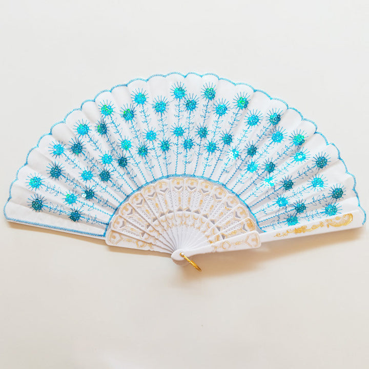 Women's high-quality lace fan with artistic floral motifs Kalsten