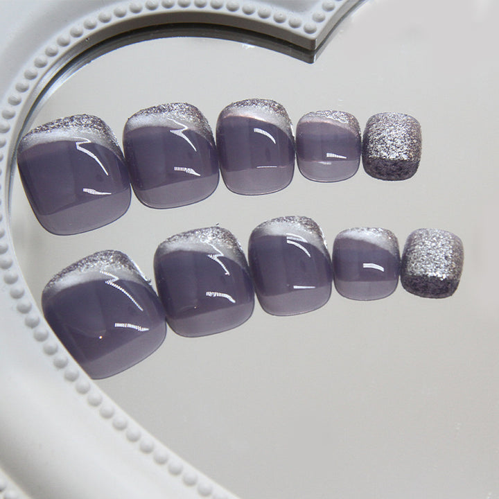 Glittering Toenail Art Kalsten