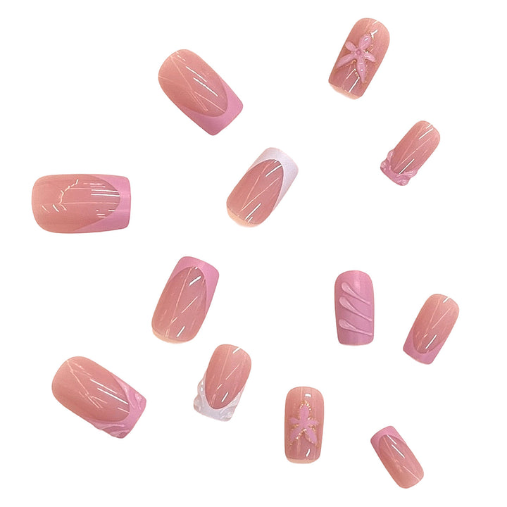Elegant Floral Design Press-On Nail Set Kalsten