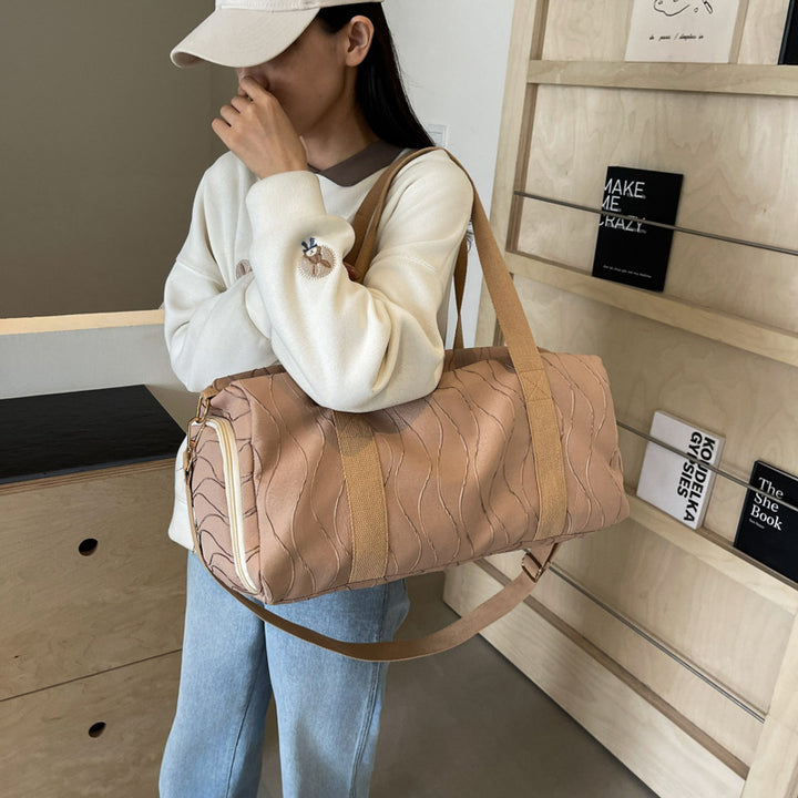 Elegant Embroidered Sports Duffel Bag Kalsten