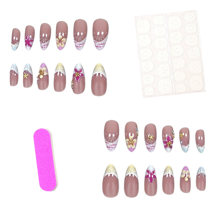 Decorative Floral Nail Enhancements Kalsten
