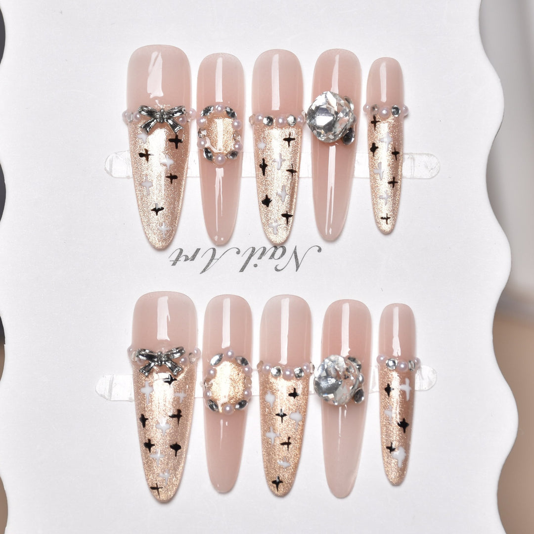 Artistic Premium Detailed Press-On Nail Art Kalsten