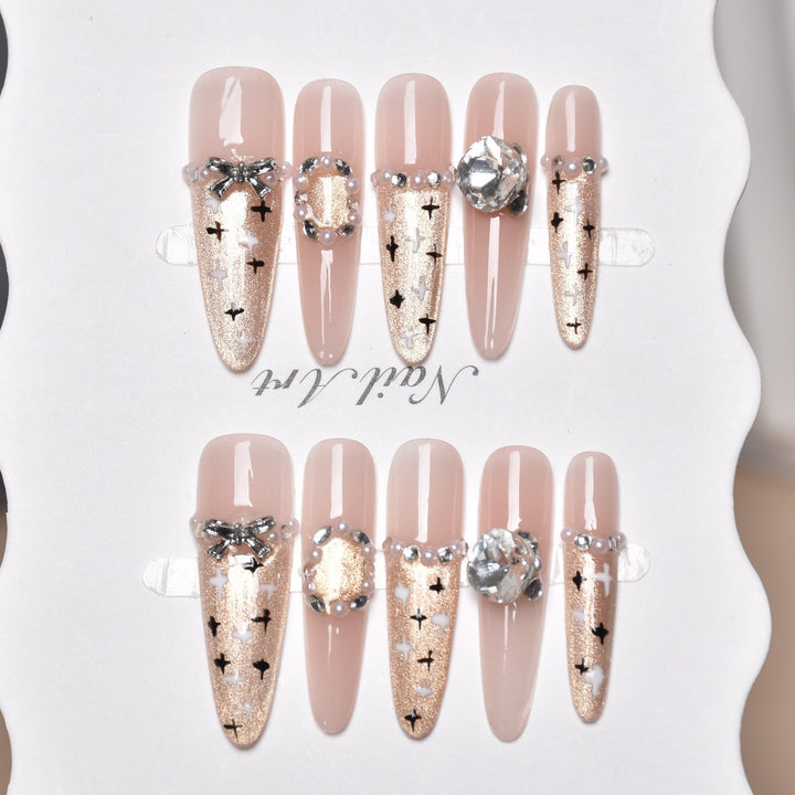 Artistic Premium Detailed Press-On Nail Art Kalsten