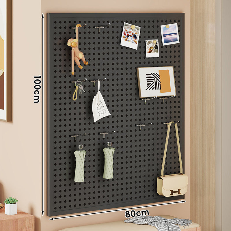 Wall-Mounted Perforated Metal Pegboard Organizer Panel