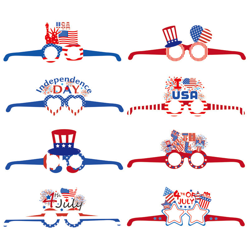 Unisex paper star-shaped tag with USA motif and jute cord Kalsten