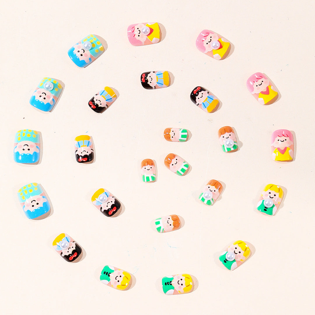 Playful Cartoon Character Nail Art Set Kalsten