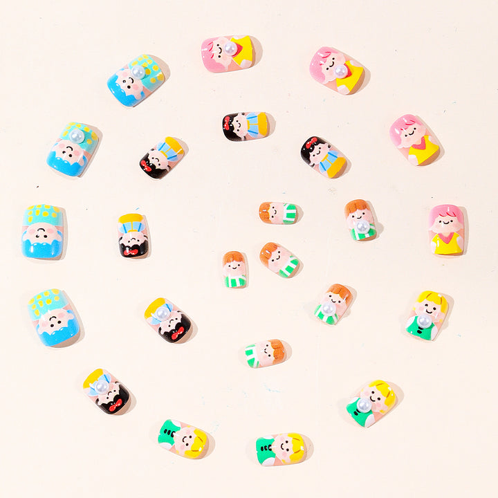 Playful Cartoon Character Nail Art Set Kalsten