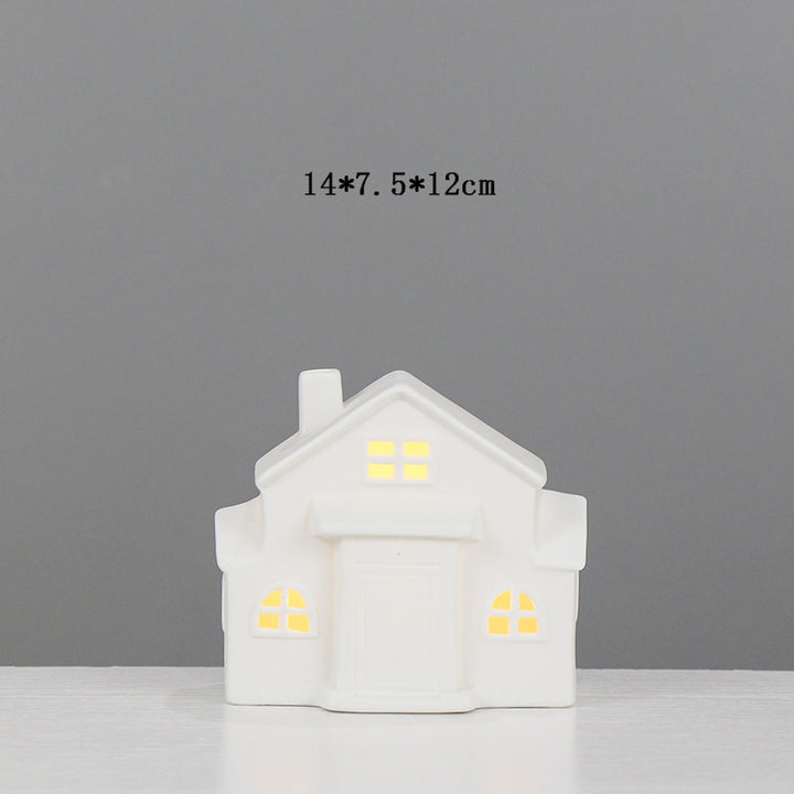 Decorative Ceramic House Candle Holder Kalsten