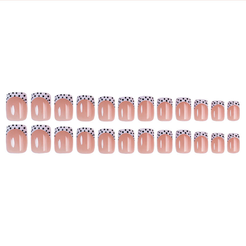 Artificial nail set with elegant dots and high-gloss accents Kalsten