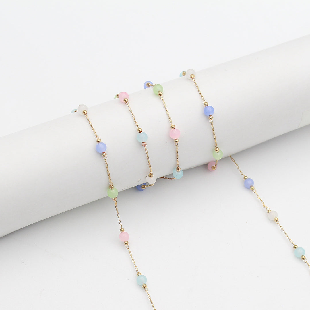 Elegant Beaded Eyewear Retainer Chain Kalsten