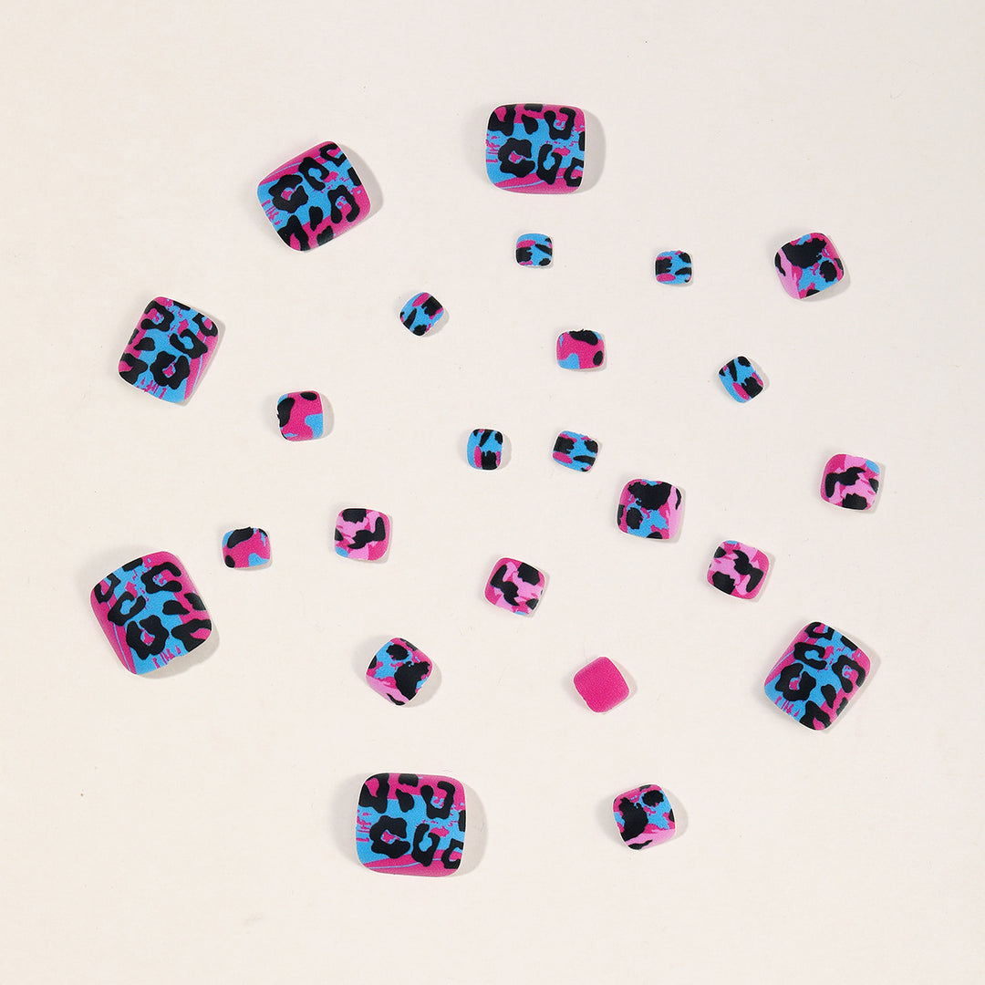 Artistic Leopard Print Nail Art Extensions Kalsten