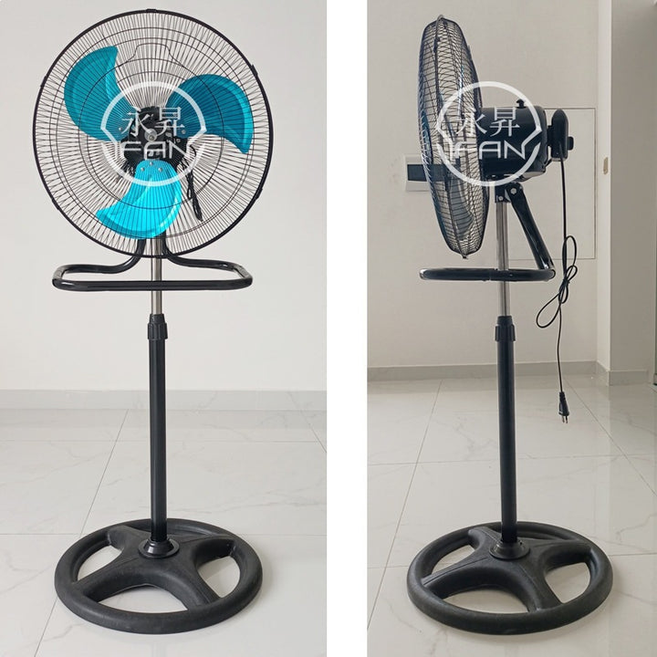 Unisex Stand Fan with flexible height adjustment and quiet operating modes Kalsten