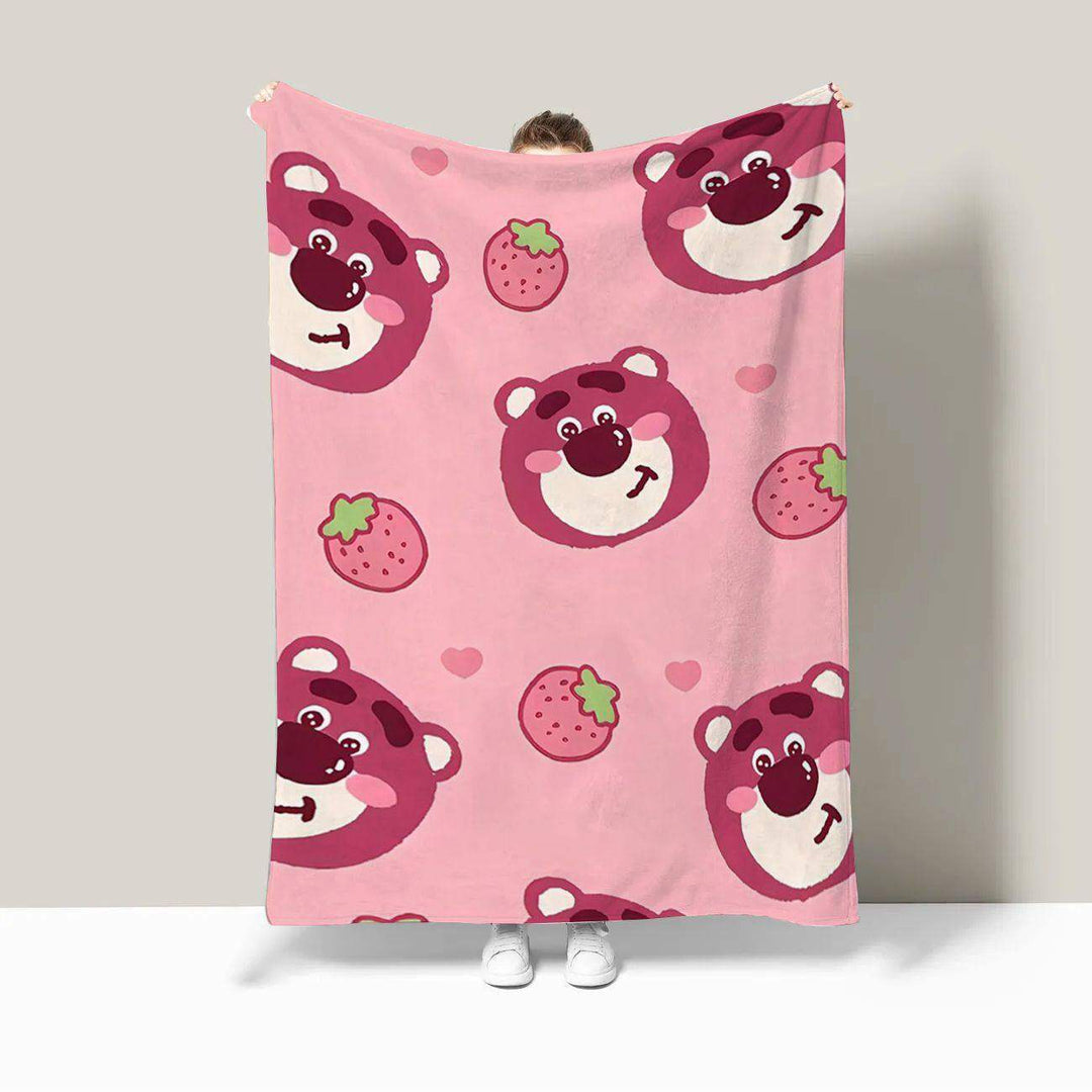 Cozy Cartoon-Themed Plush Blanket