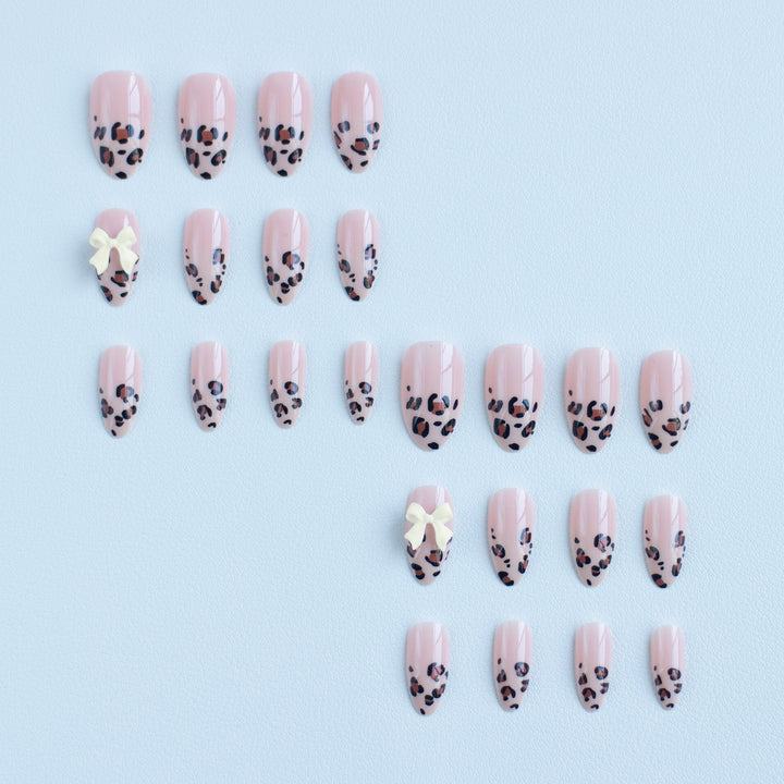 Trendy Leopard Print Nail Art Set