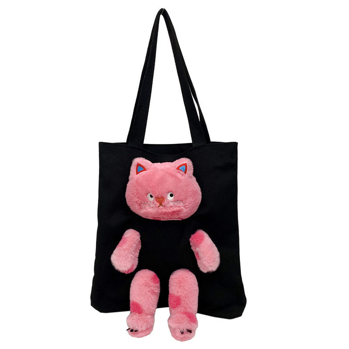 Cute Plush Companion Tote Bag