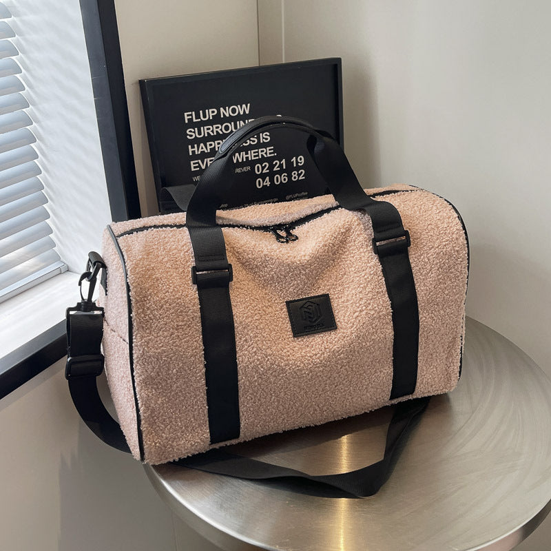 Cozy Fleece-Lined Travel Duffle Bag Kalsten