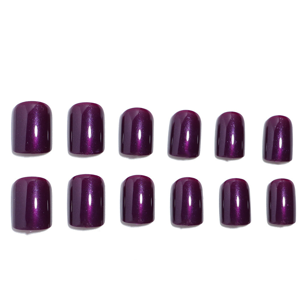Glossy Press-On Nail Set with Elegant Design Kalsten