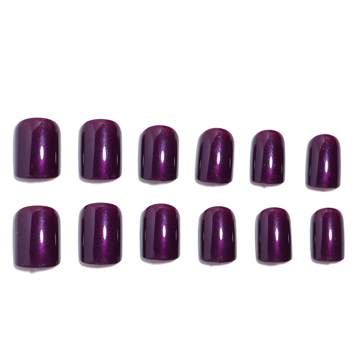 Glossy Press-On Nail Set with Elegant Design Kalsten
