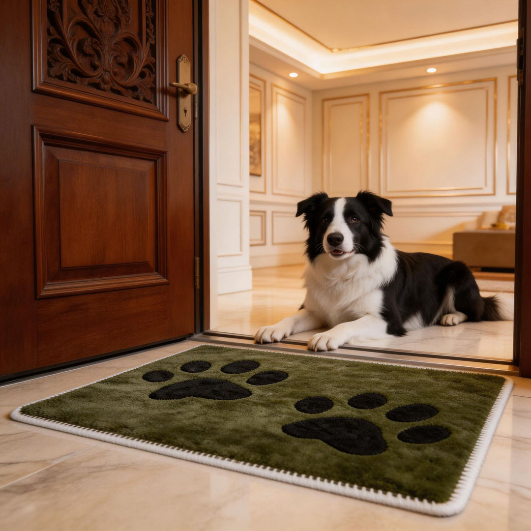 Decorative Pet Paw Print Area Mat