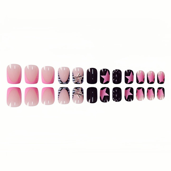 Artistic Star-Embellished Nail Art Extensions Kalsten