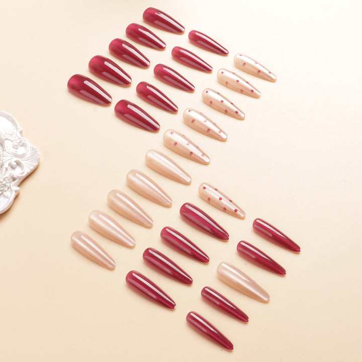 Premium Decorative Stiletto Press-On Nail Set Kalsten