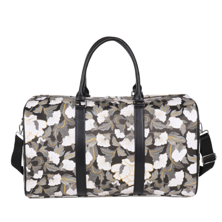 Elegant Floral Print Travel Duffle Bag Kalsten